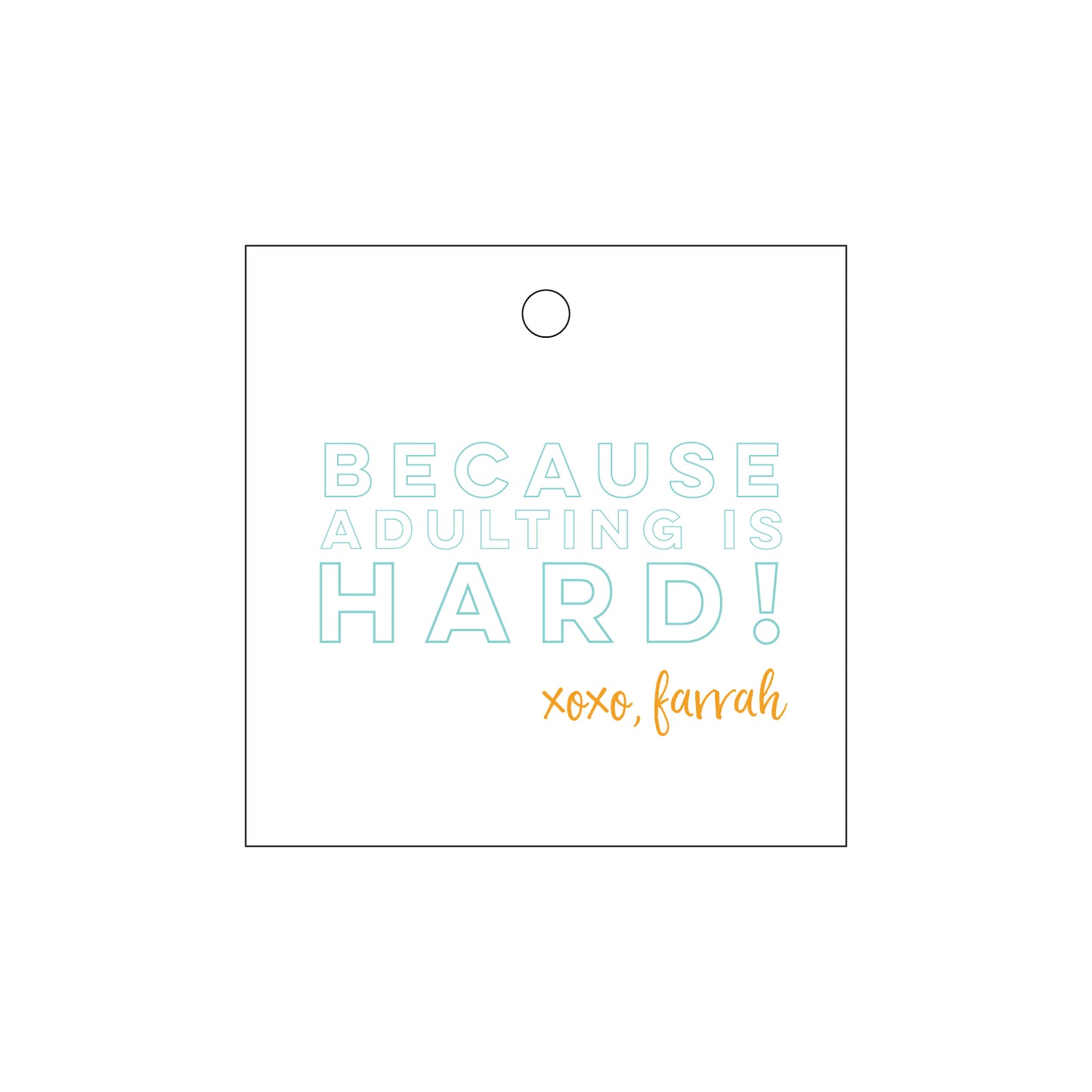 Personalized Gift Tag - T178