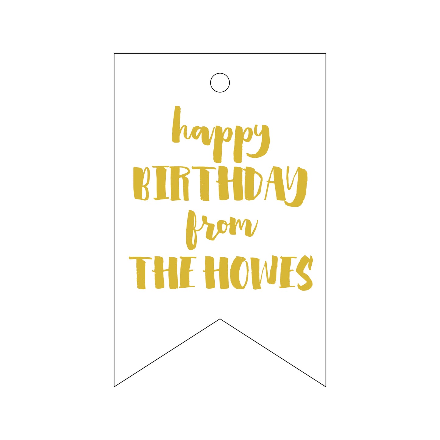 Personalized Gift Tag - T186
