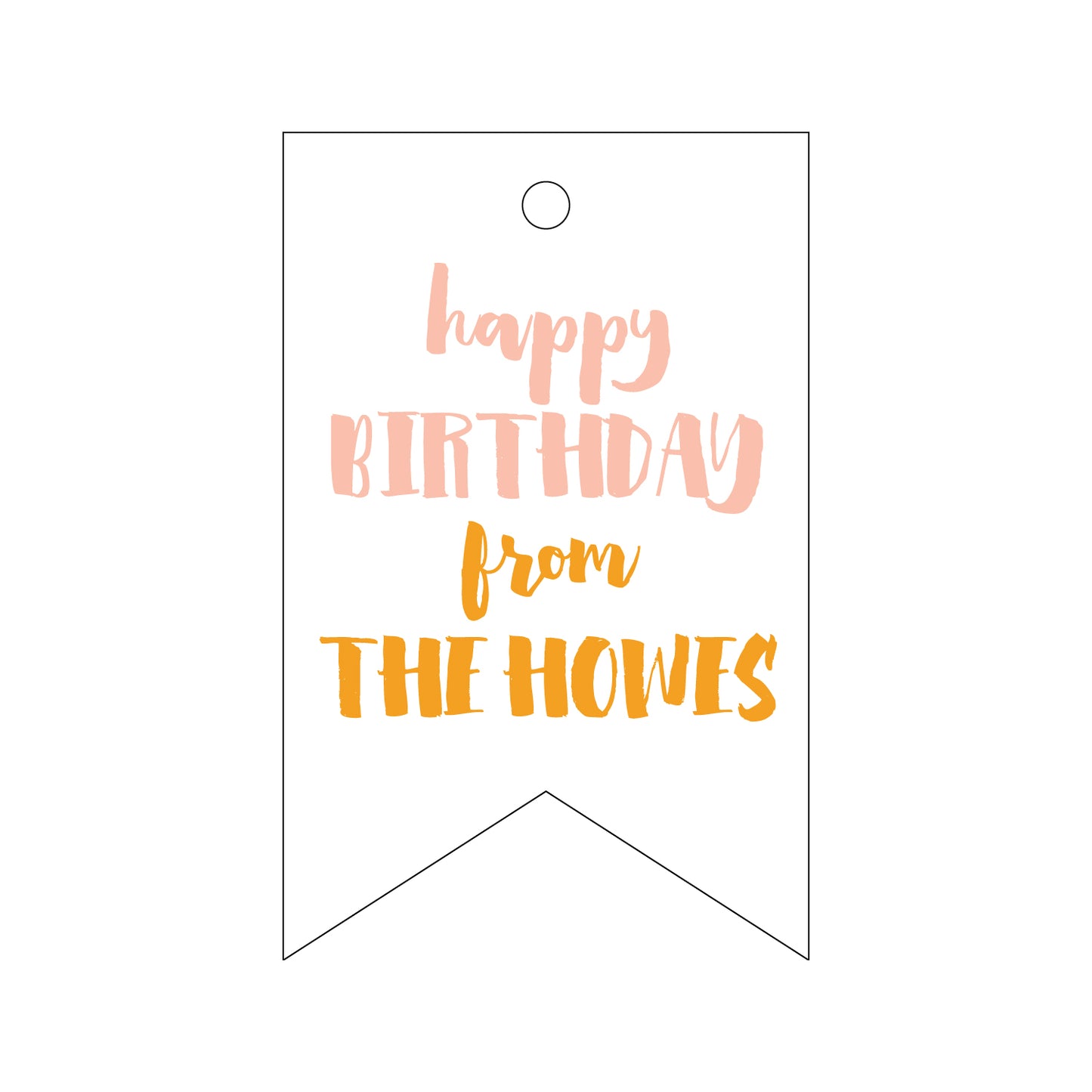Personalized Gift Tag - T186
