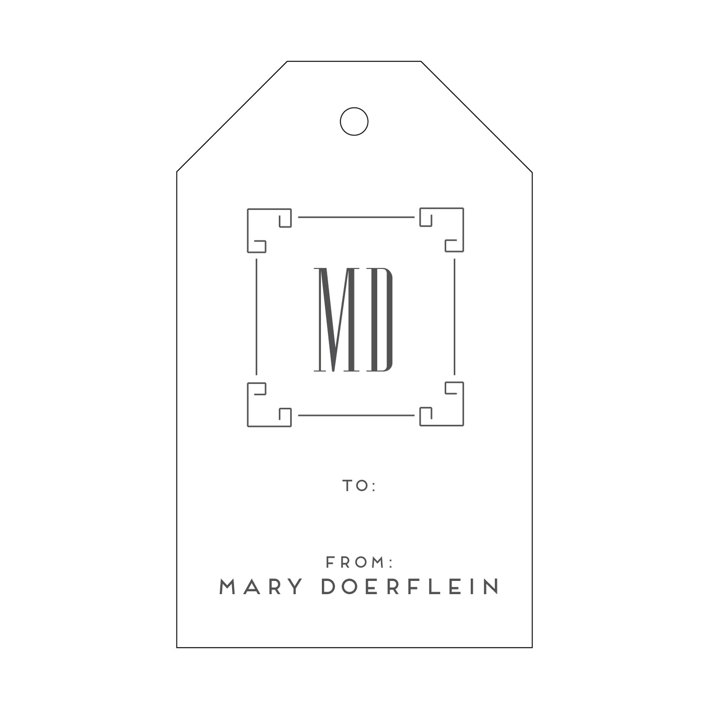 Personalized Gift Tag - T187