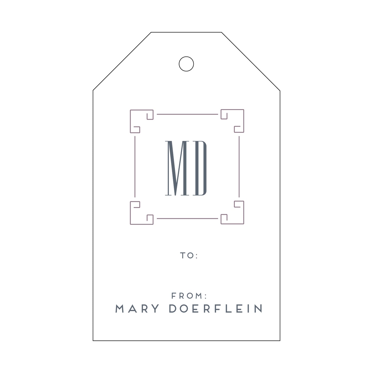 Personalized Gift Tag - T187