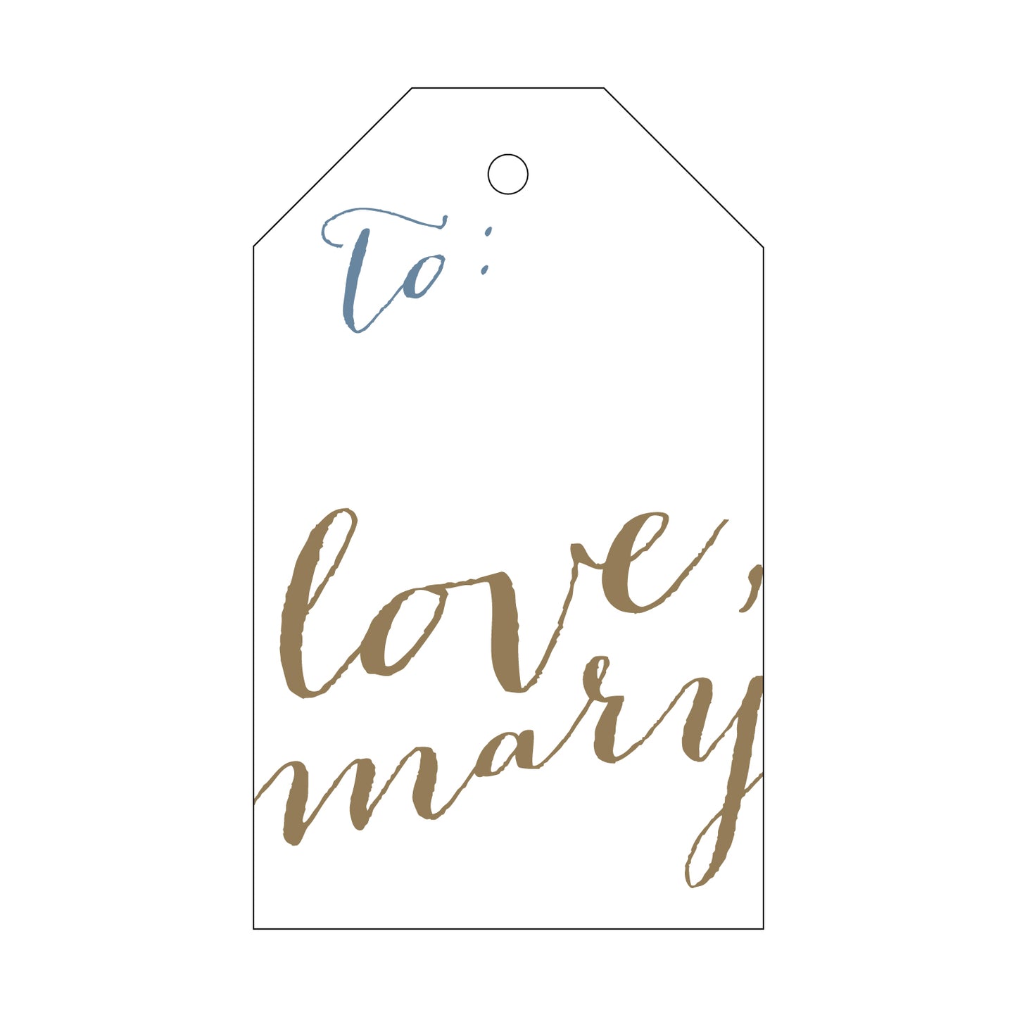 Personalized Gift Tag - T18