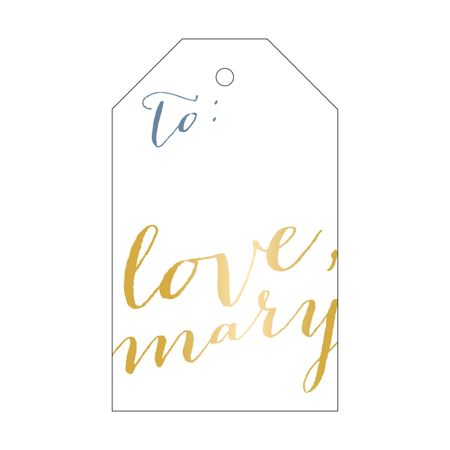 Personalized Gift Tag - T18