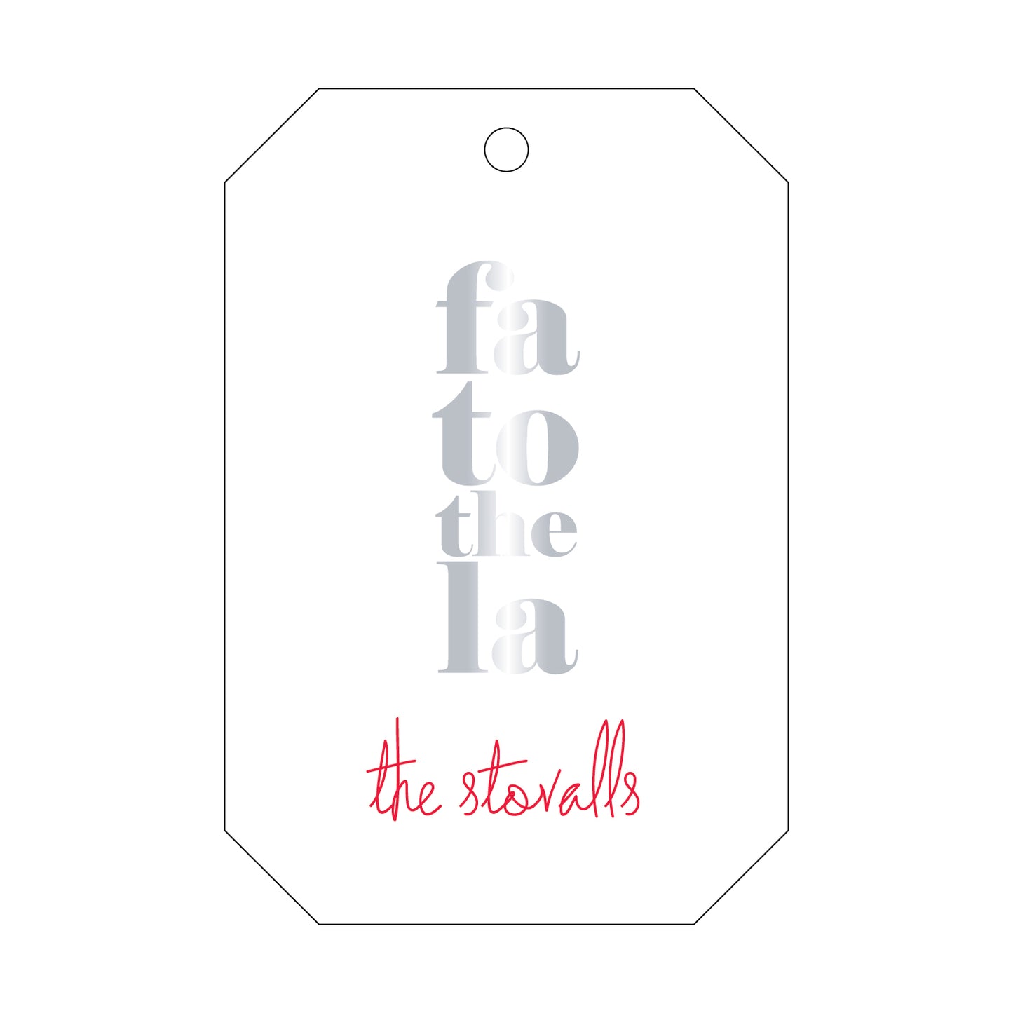 Personalized Gift Tag - T191