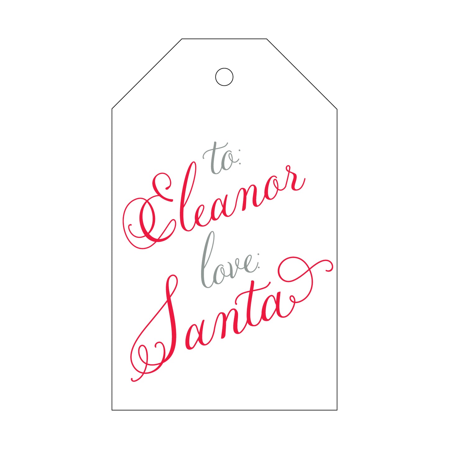 Personalized Gift Tag - T194