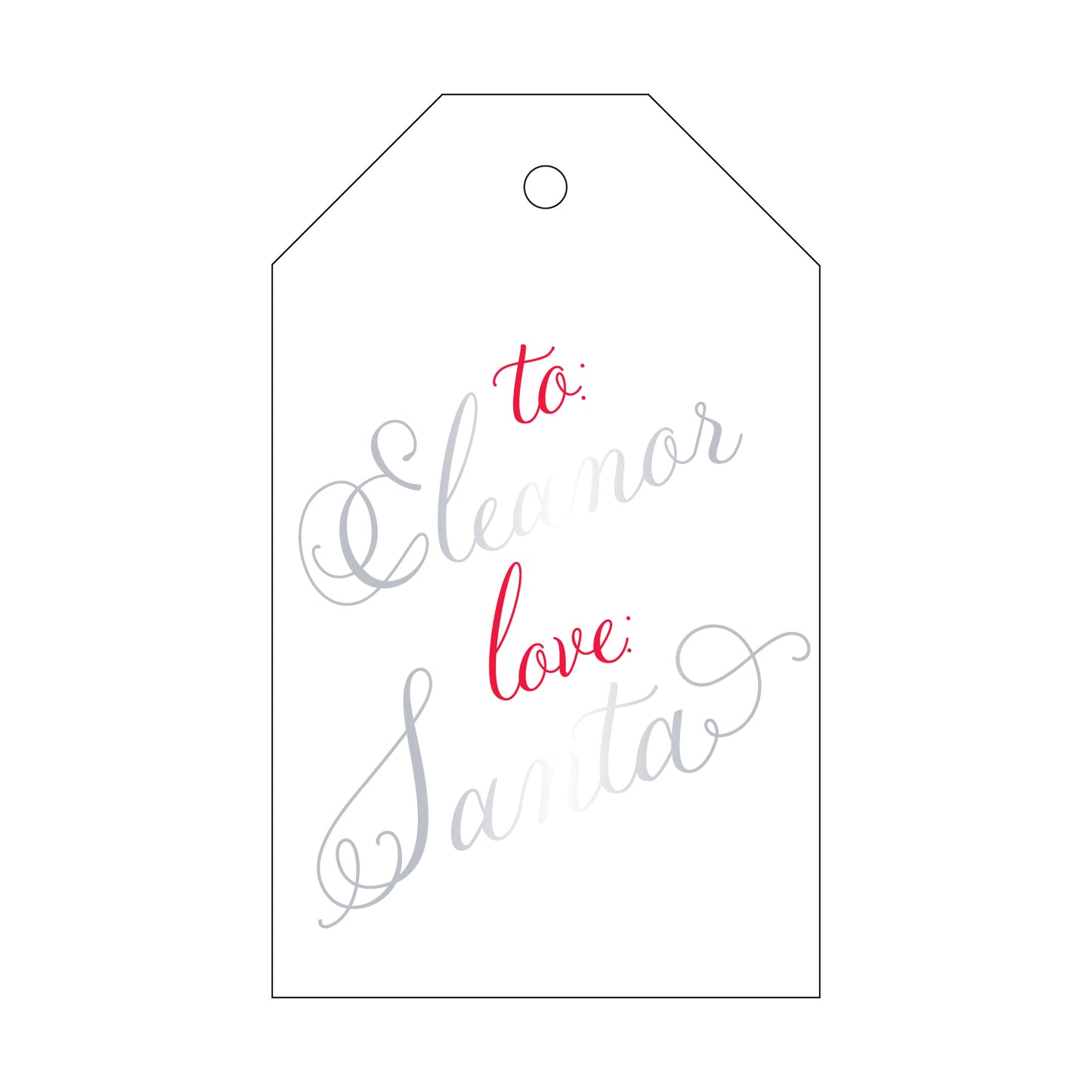 Personalized Gift Tag - T194