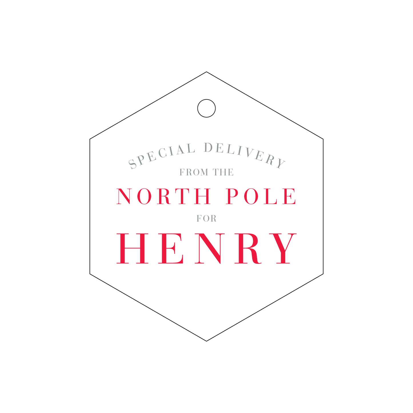 Personalized Gift Tag - T195