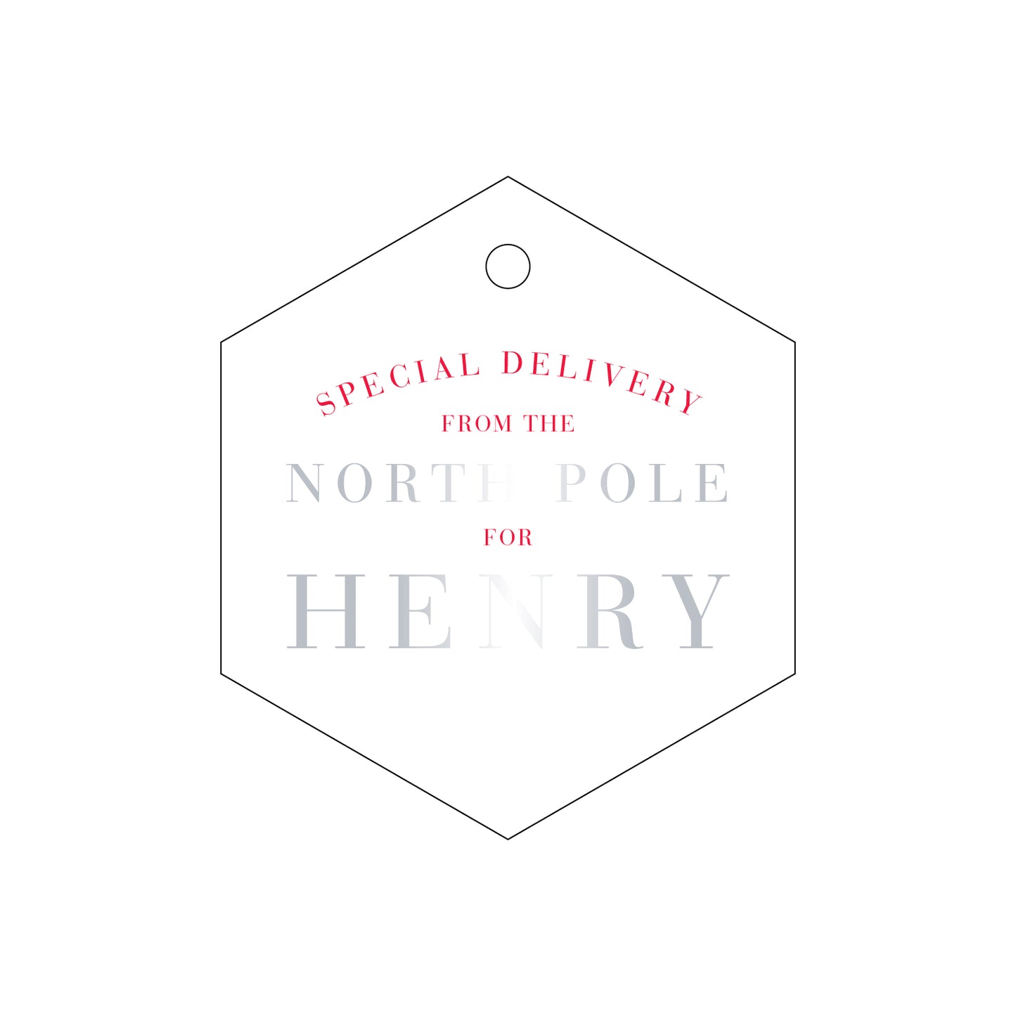 Personalized Gift Tag - T195