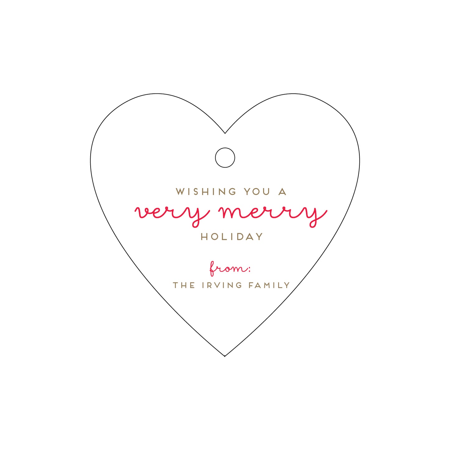 Personalized Gift Tag - T198