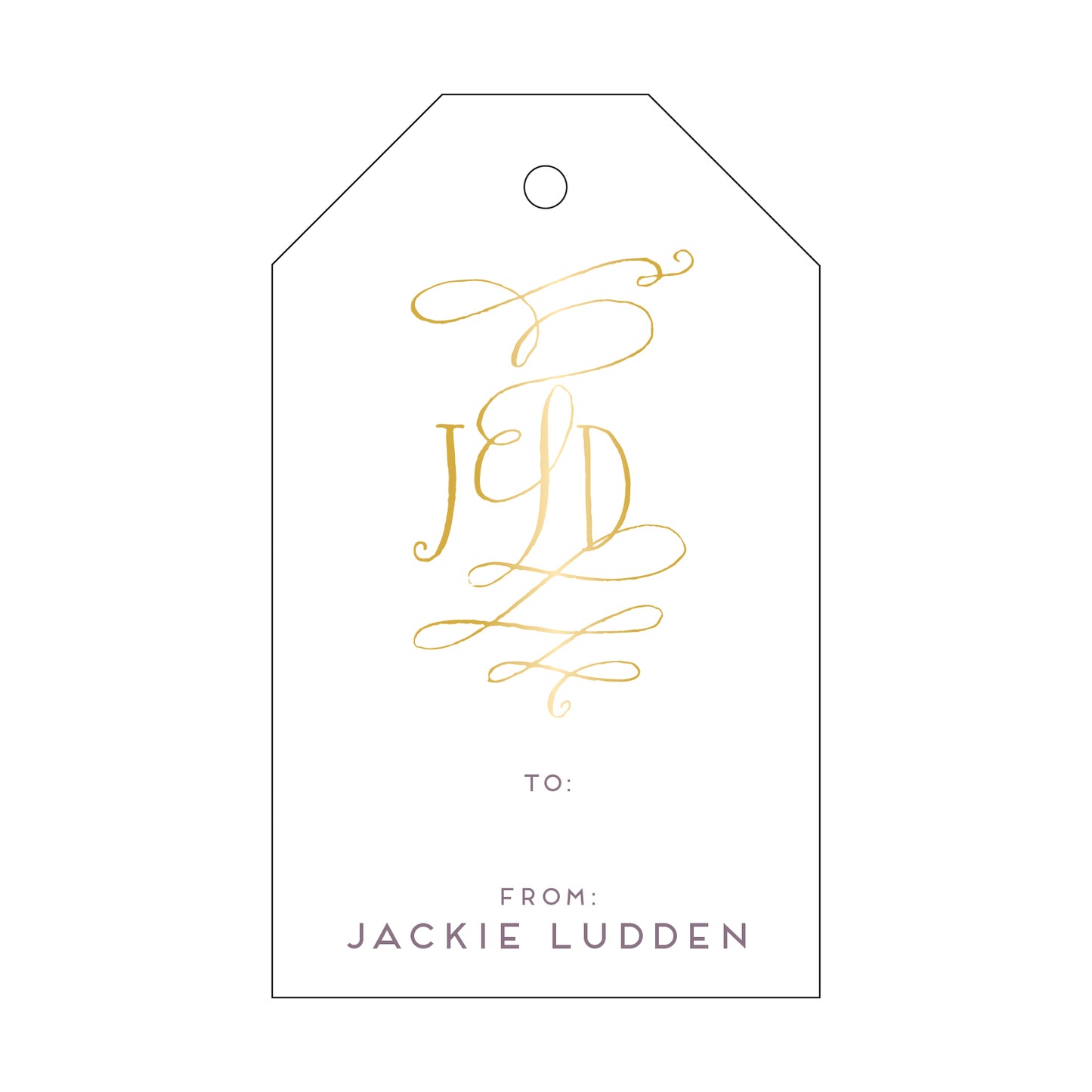 Personalized Gift Tag - T19