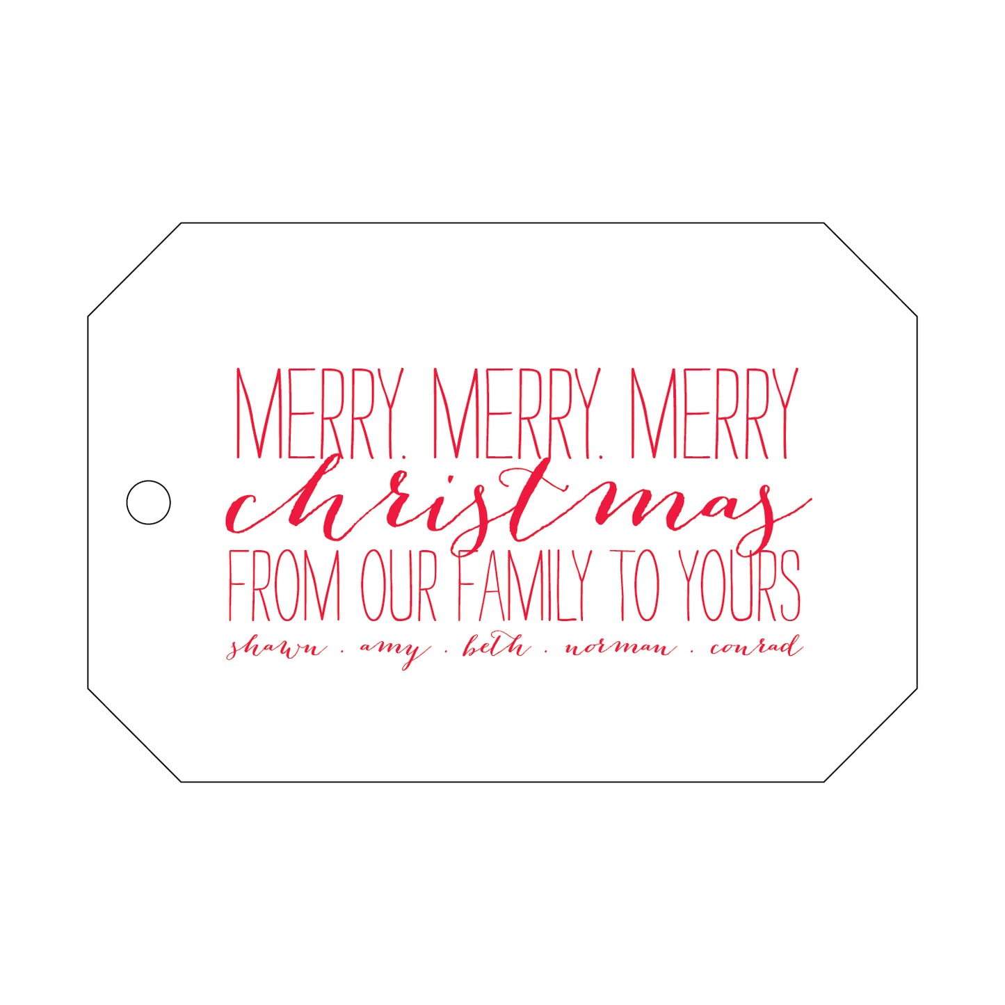 Personalized Gift Tag - T202