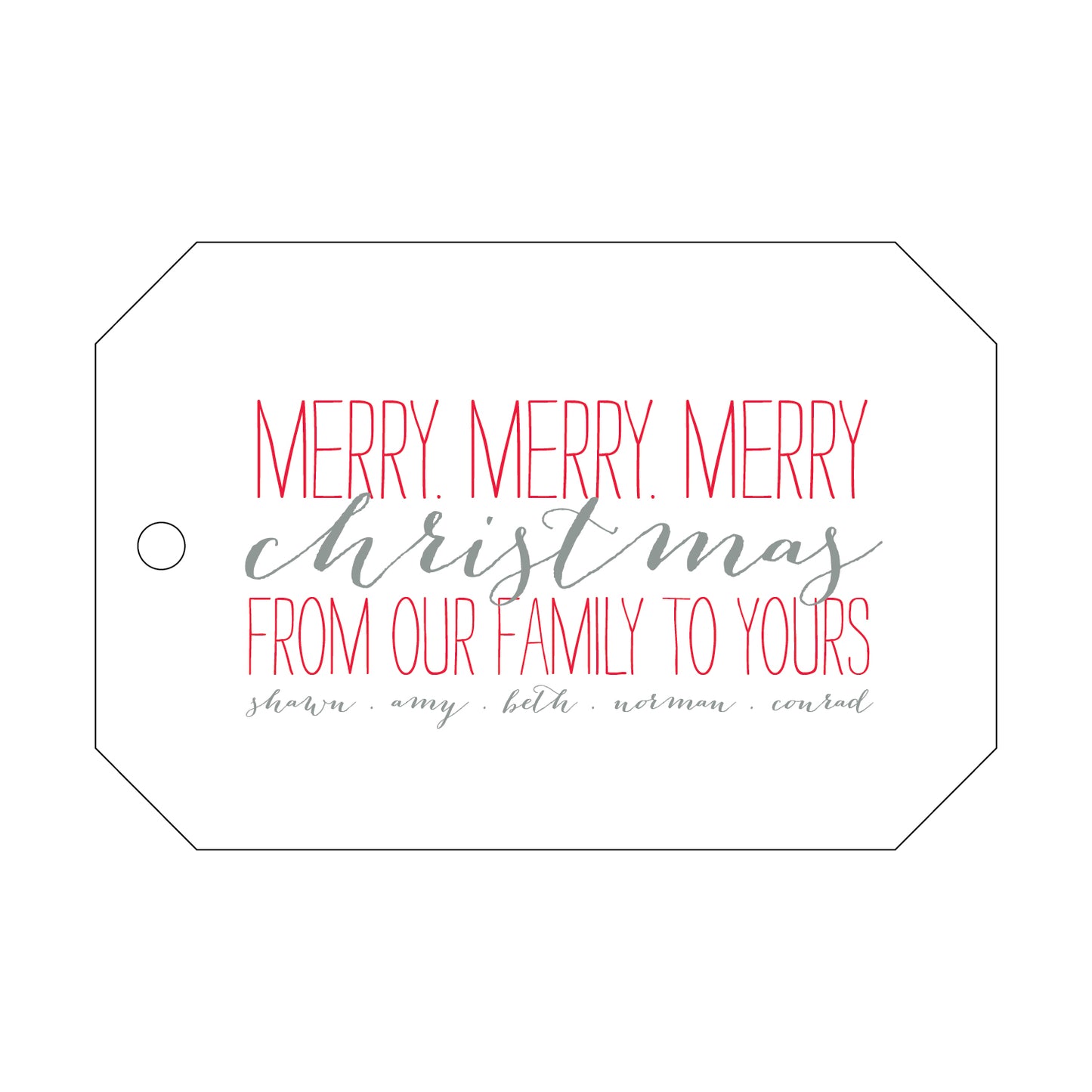 Personalized Gift Tag - T202