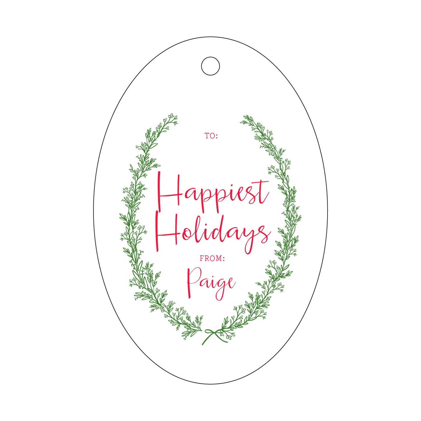 Personalized Gift Tag - T204
