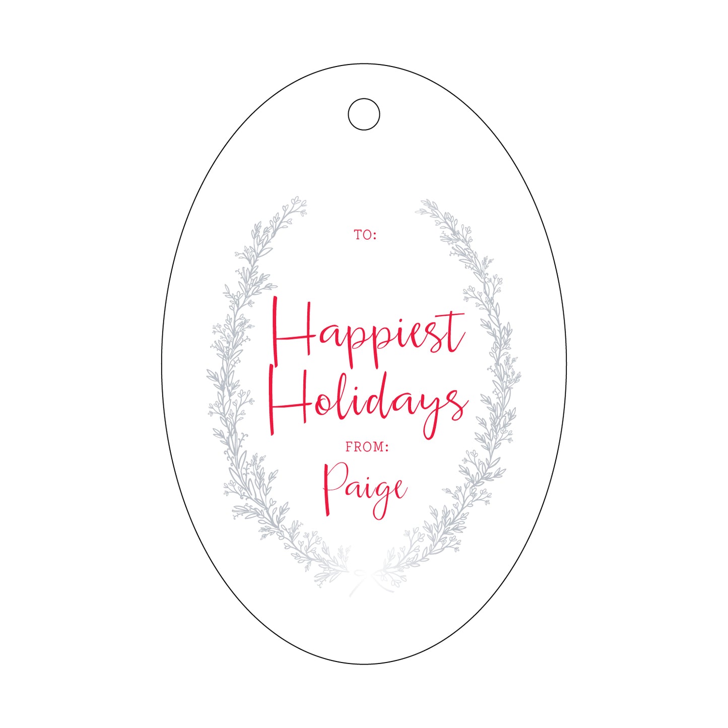 Personalized Gift Tag - T204
