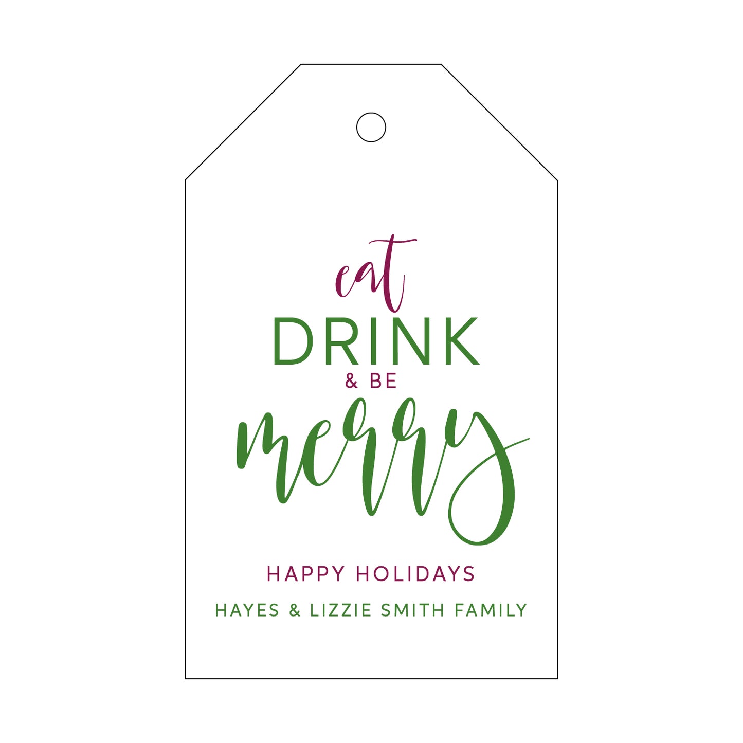 Personalized Gift Tag - T206