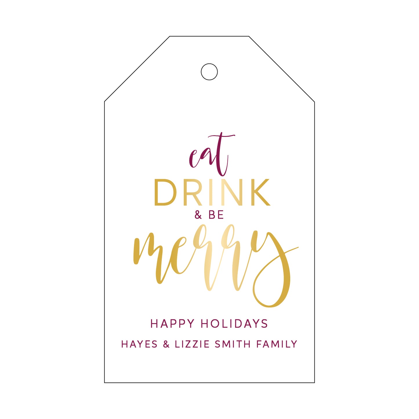 Personalized Gift Tag - T206