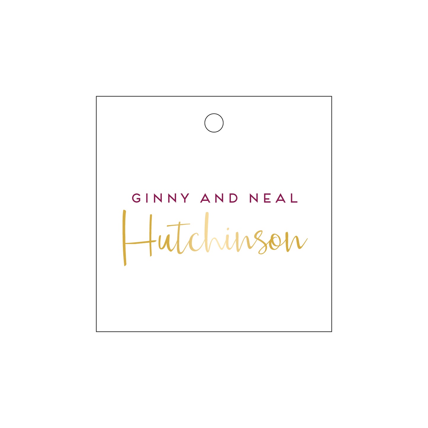 Personalized Gift Tag - T207