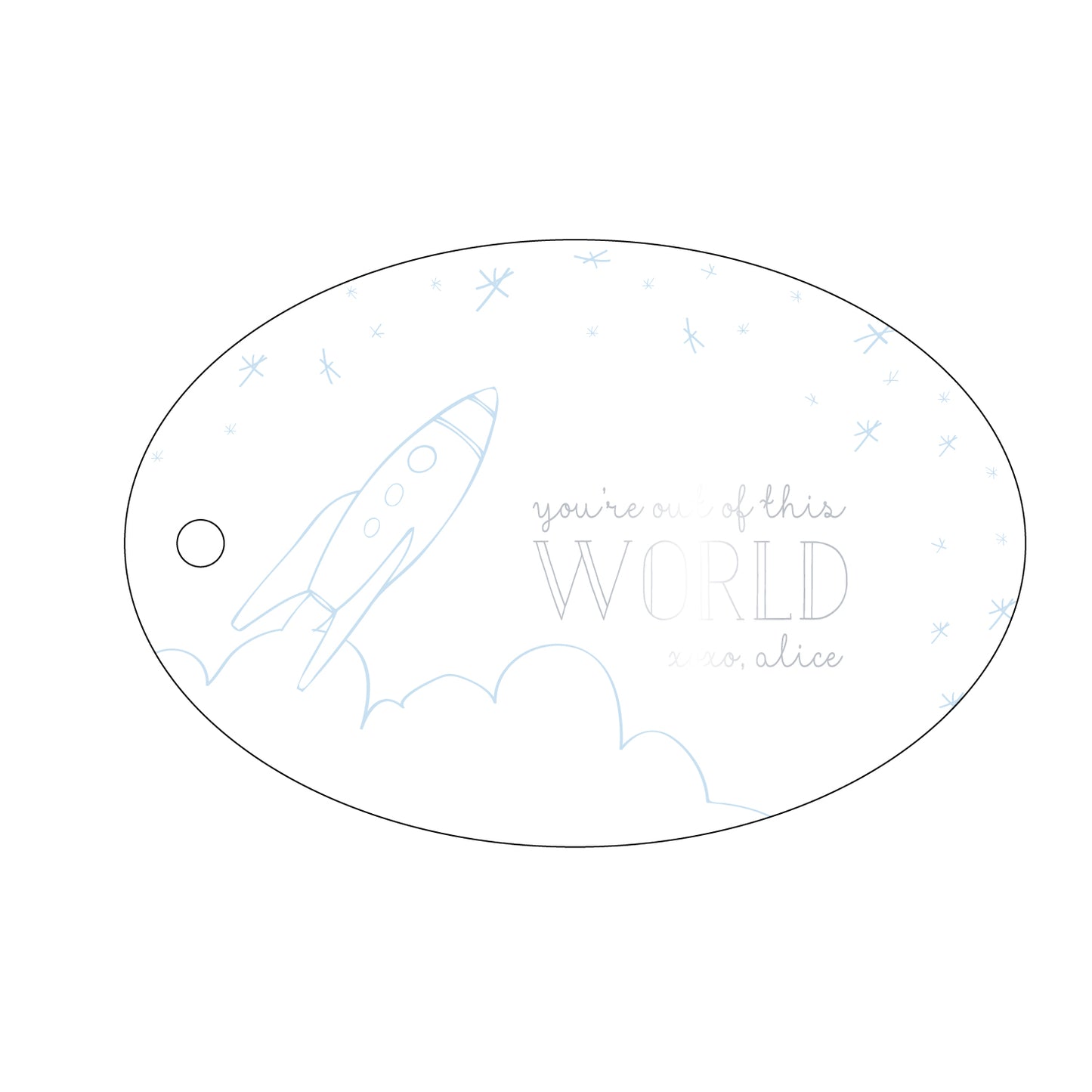 Personalized Gift Tag - T217