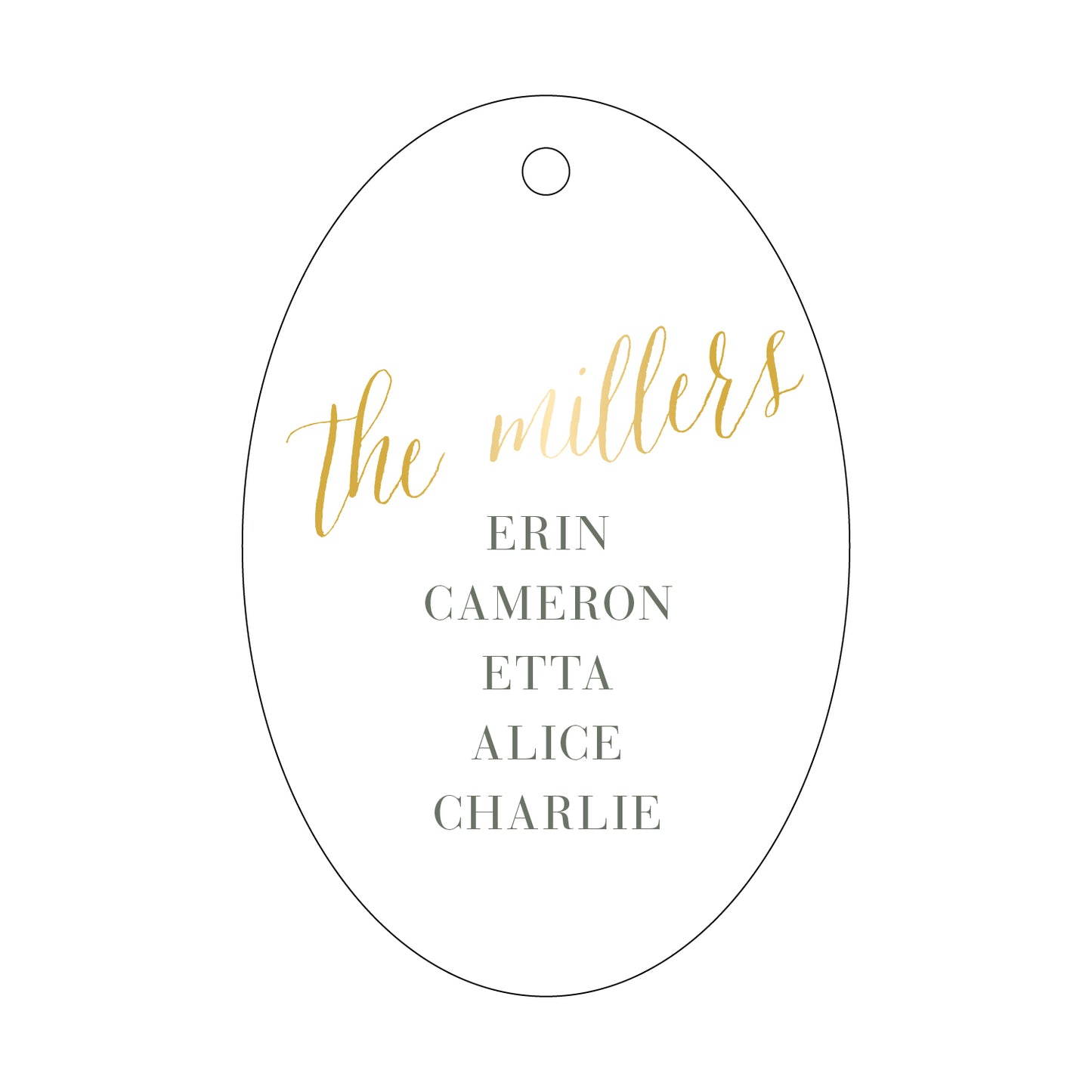 Personalized Gift Tag - T21