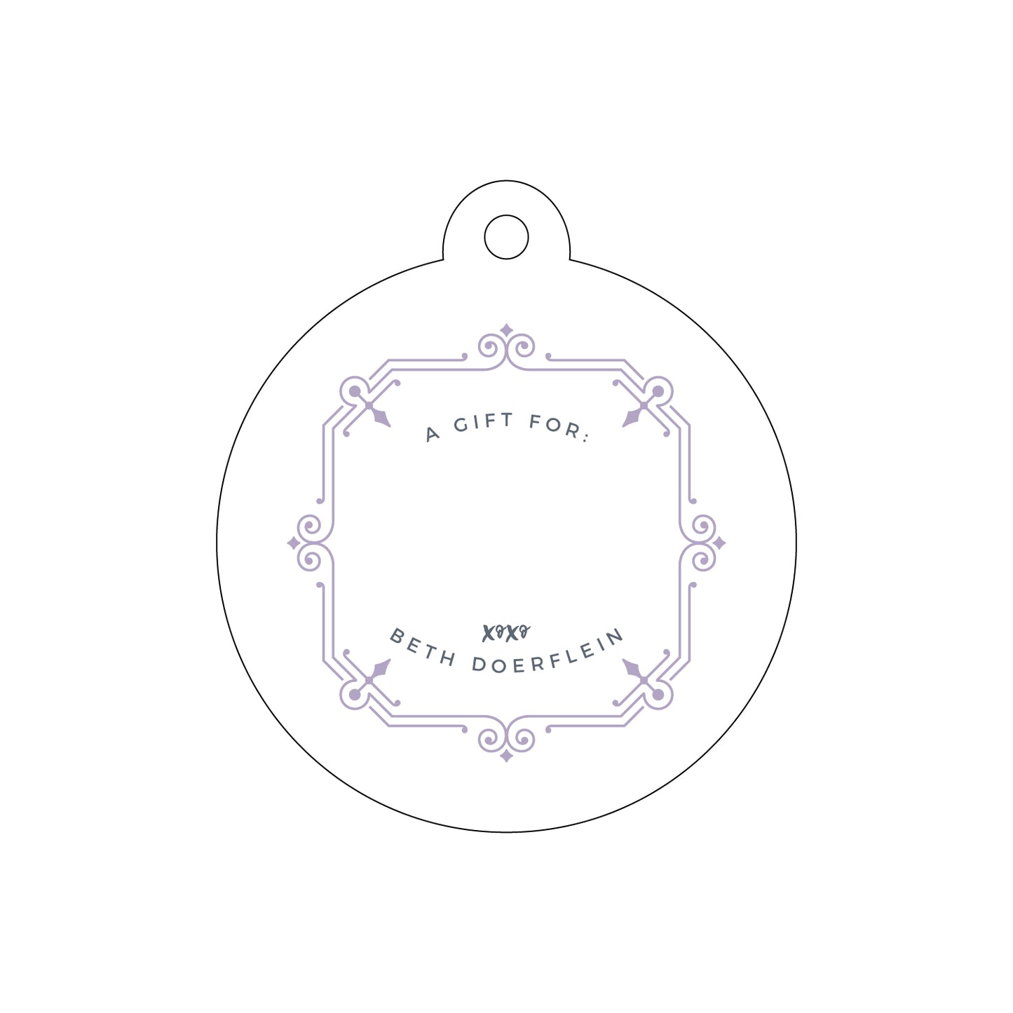 Personalized Gift Tag - T224
