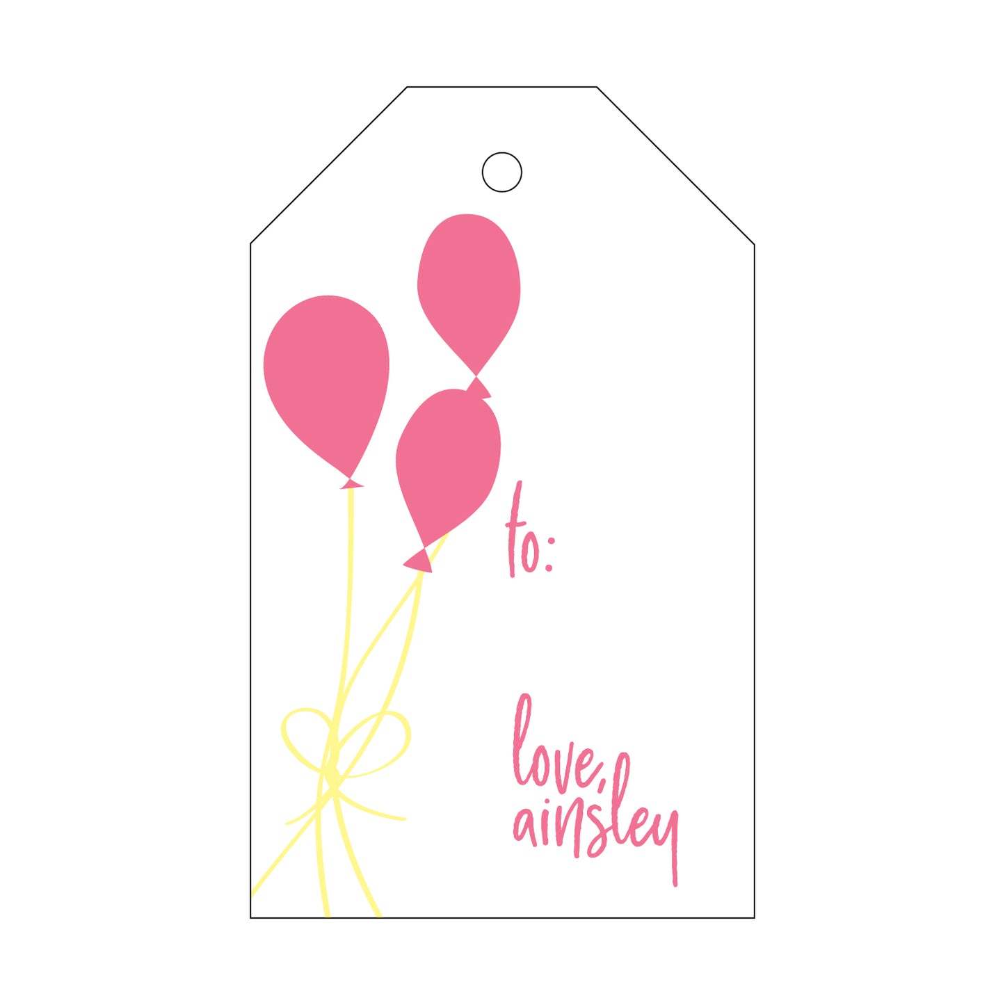 Personalized Gift Tag - T229