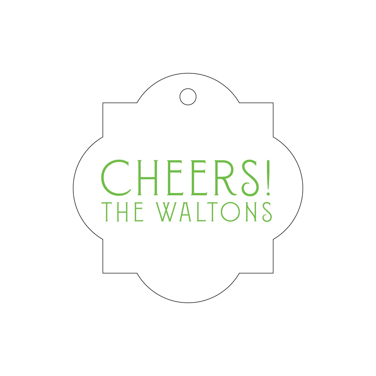 Personalized Gift Tag - T230