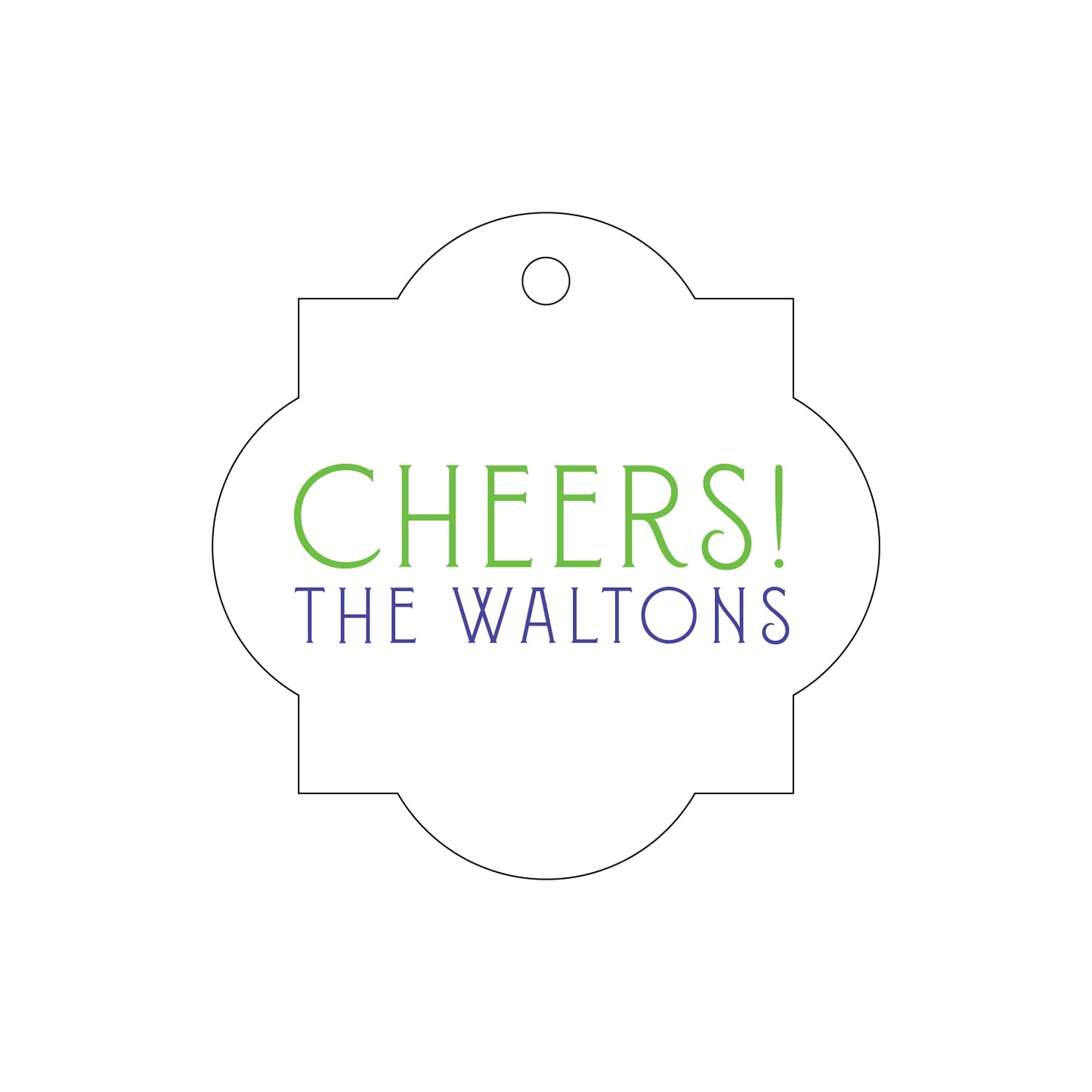 Personalized Gift Tag - T230