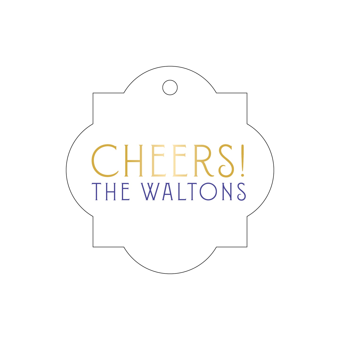 Personalized Gift Tag - T230