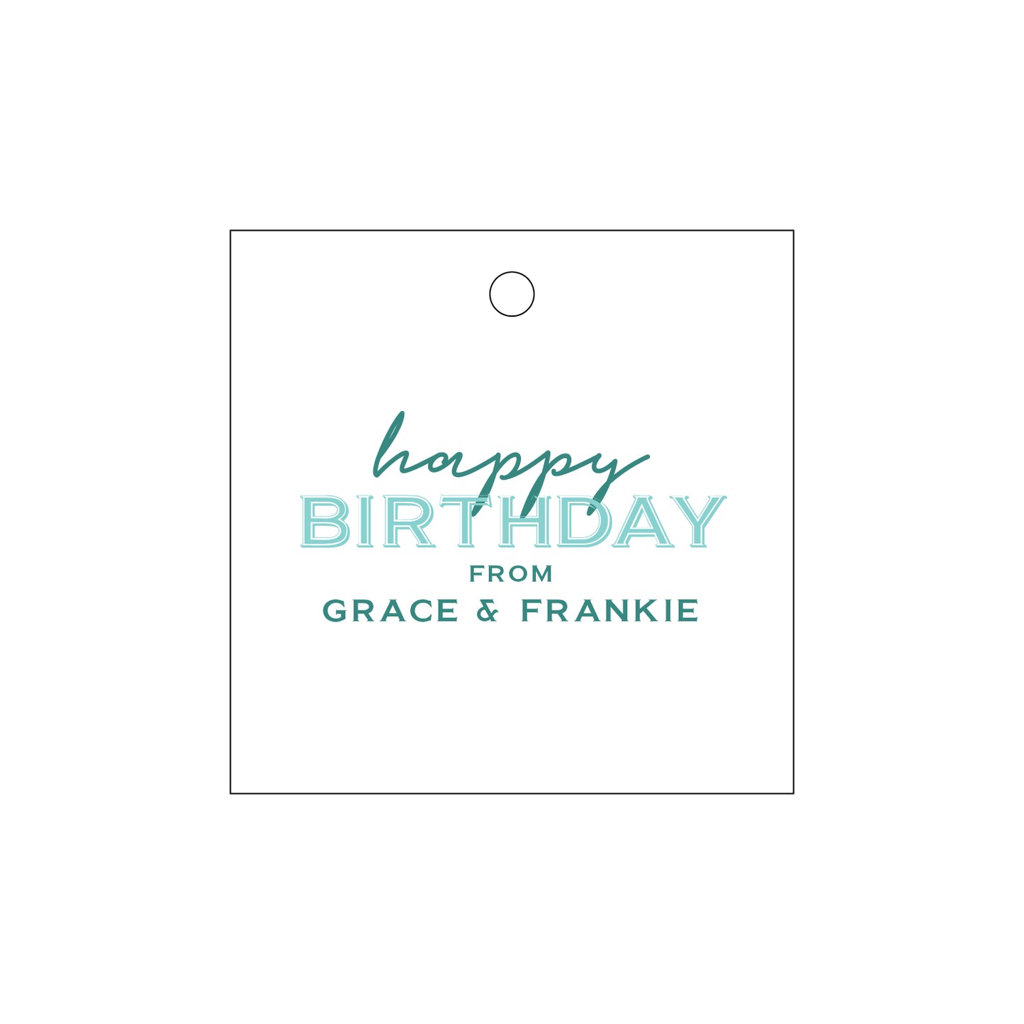 Personalized Gift Tag - T233