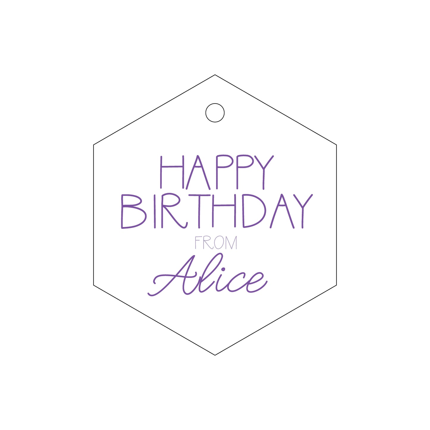 Personalized Gift Tag - T240