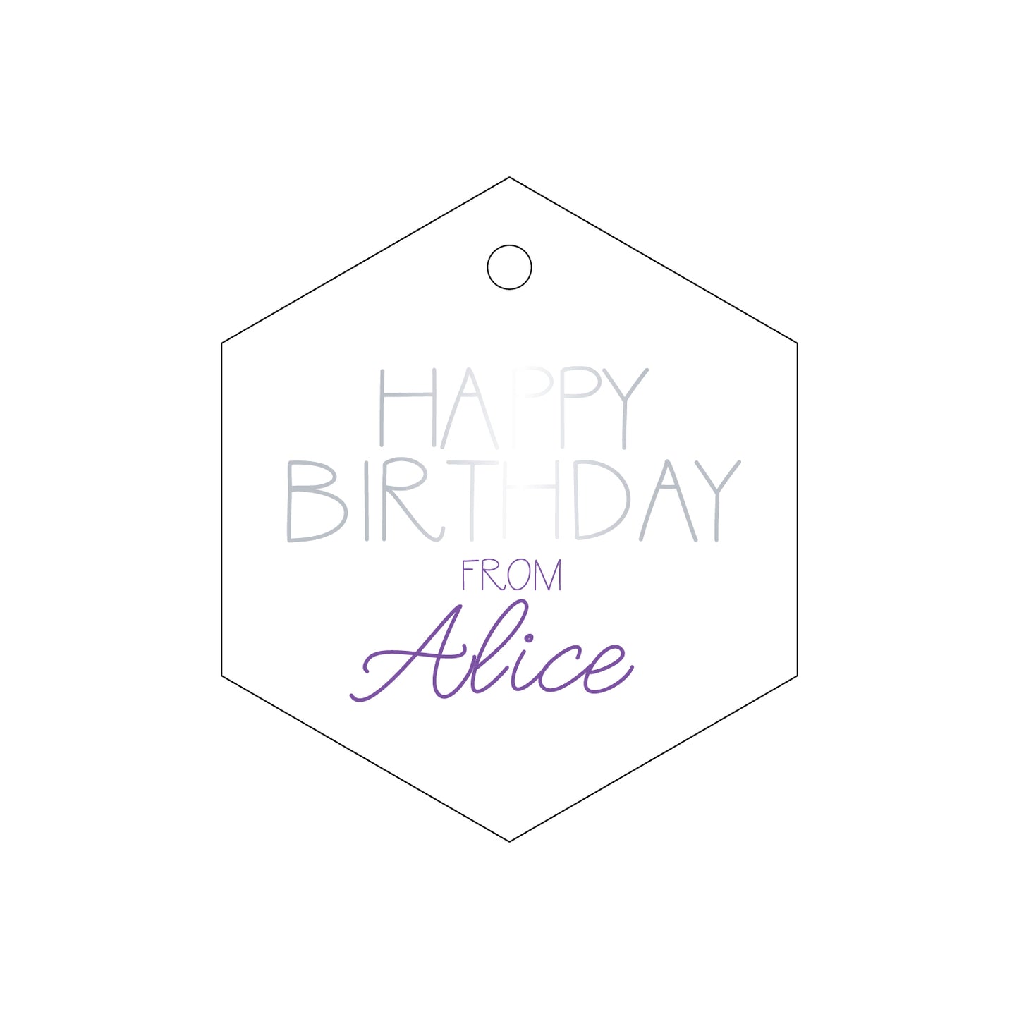 Personalized Gift Tag - T240