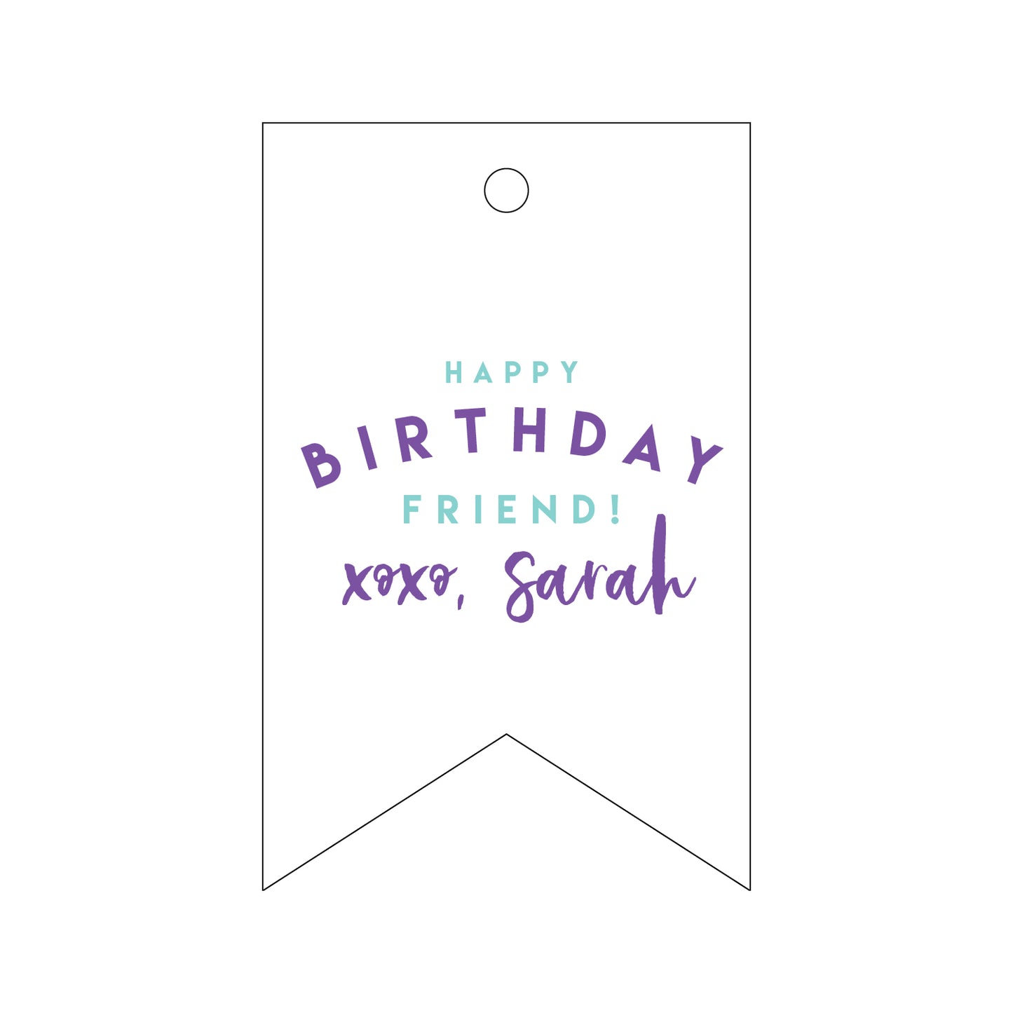 Personalized Gift Tag - T242