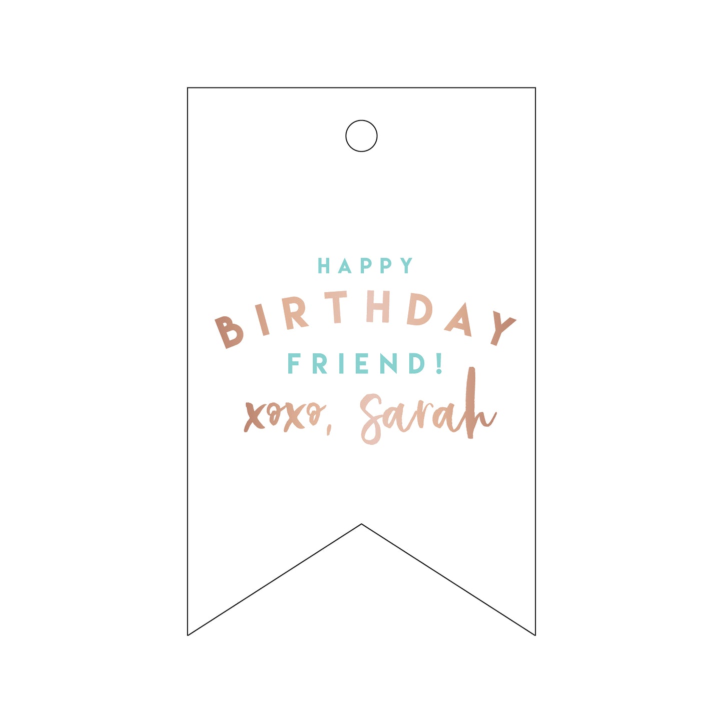 Personalized Gift Tag - T242