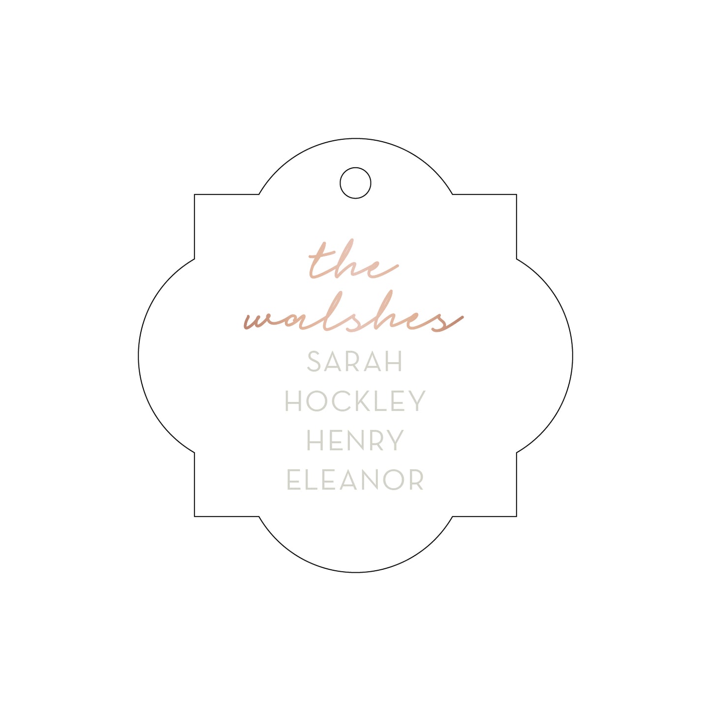 Personalized Gift Tag - T246