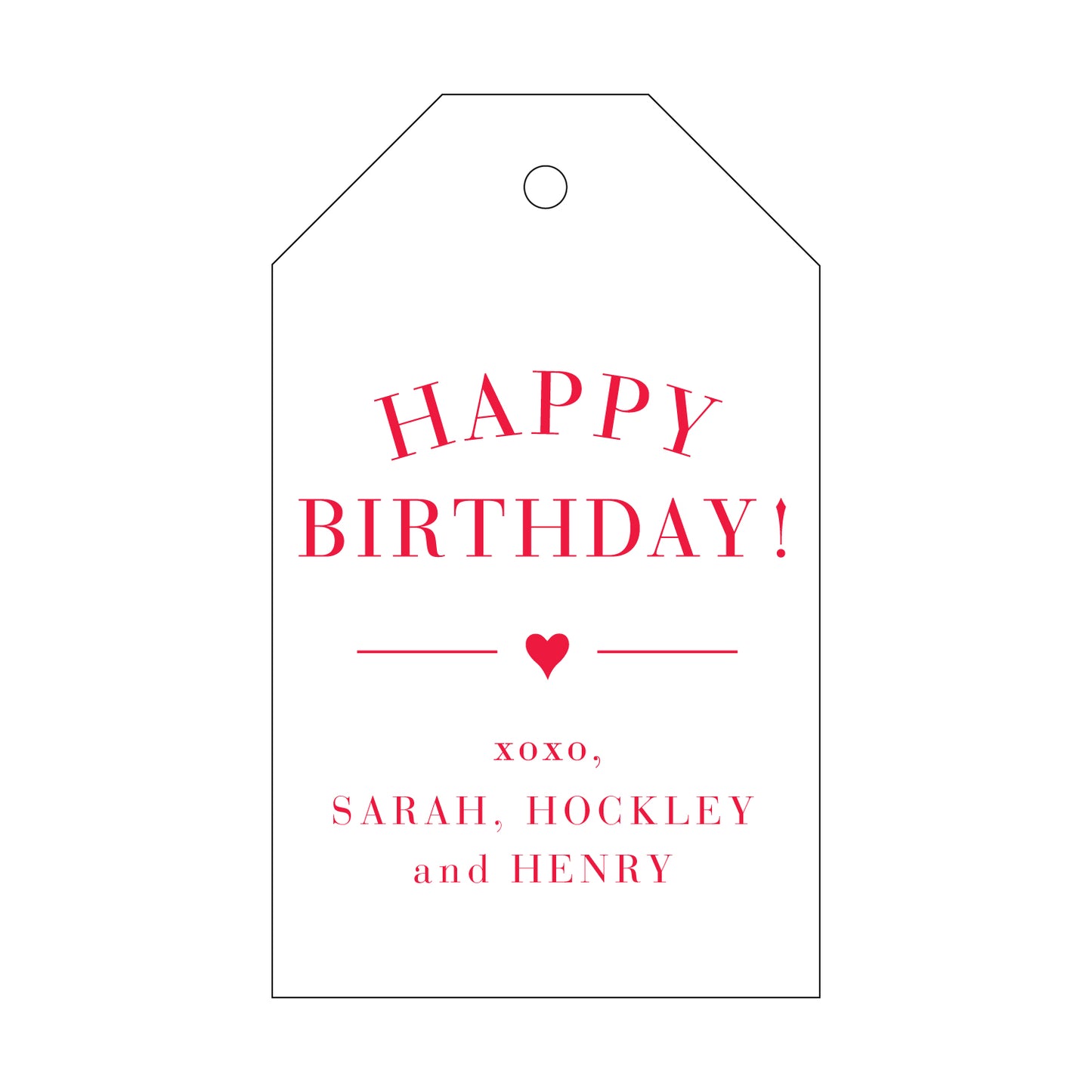 Personalized Gift Tag - T25