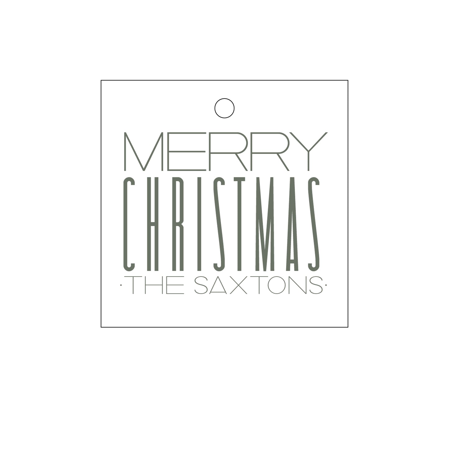 Personalized Gift Tag - T260