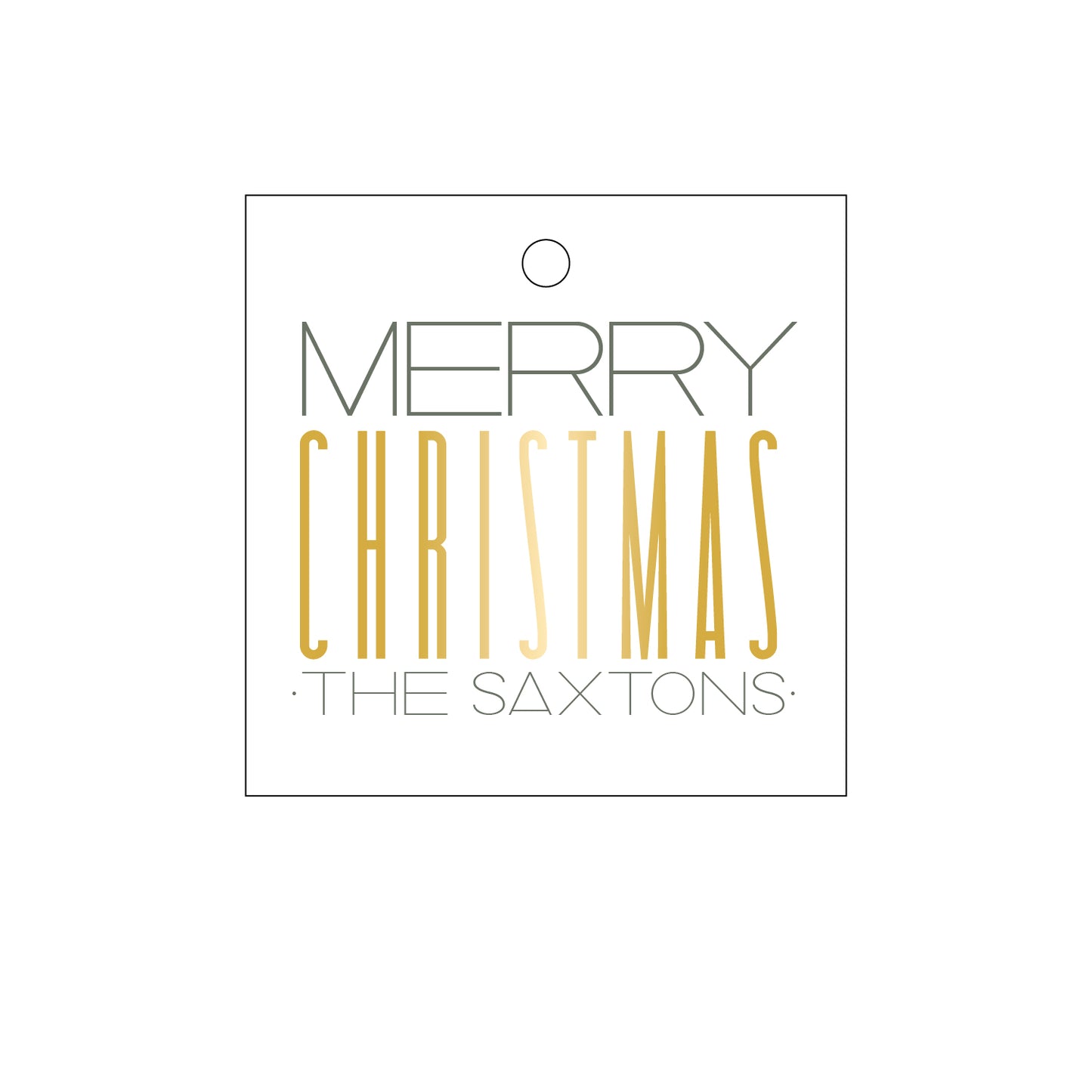 Personalized Gift Tag - T260