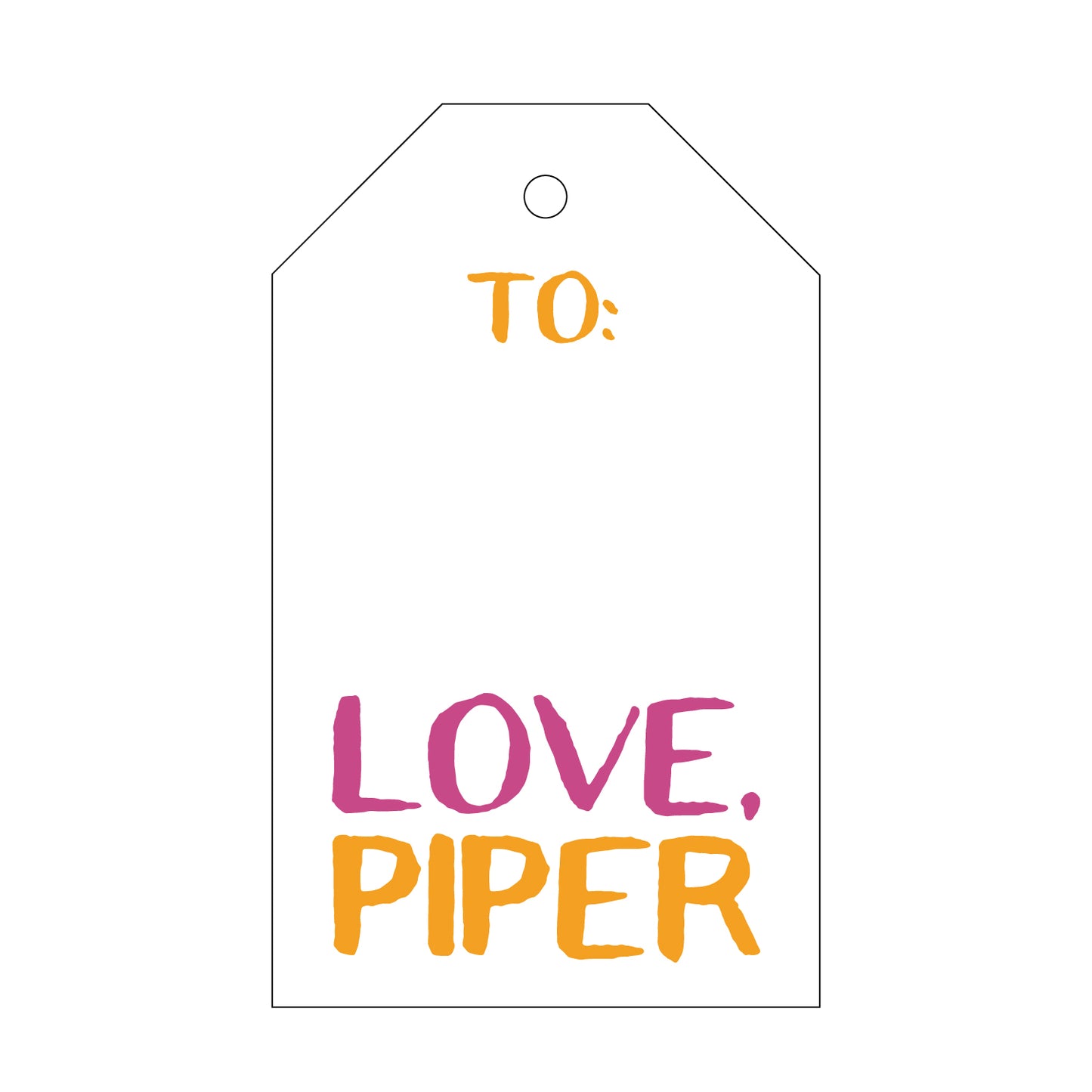 Personalized Gift Tag - T261