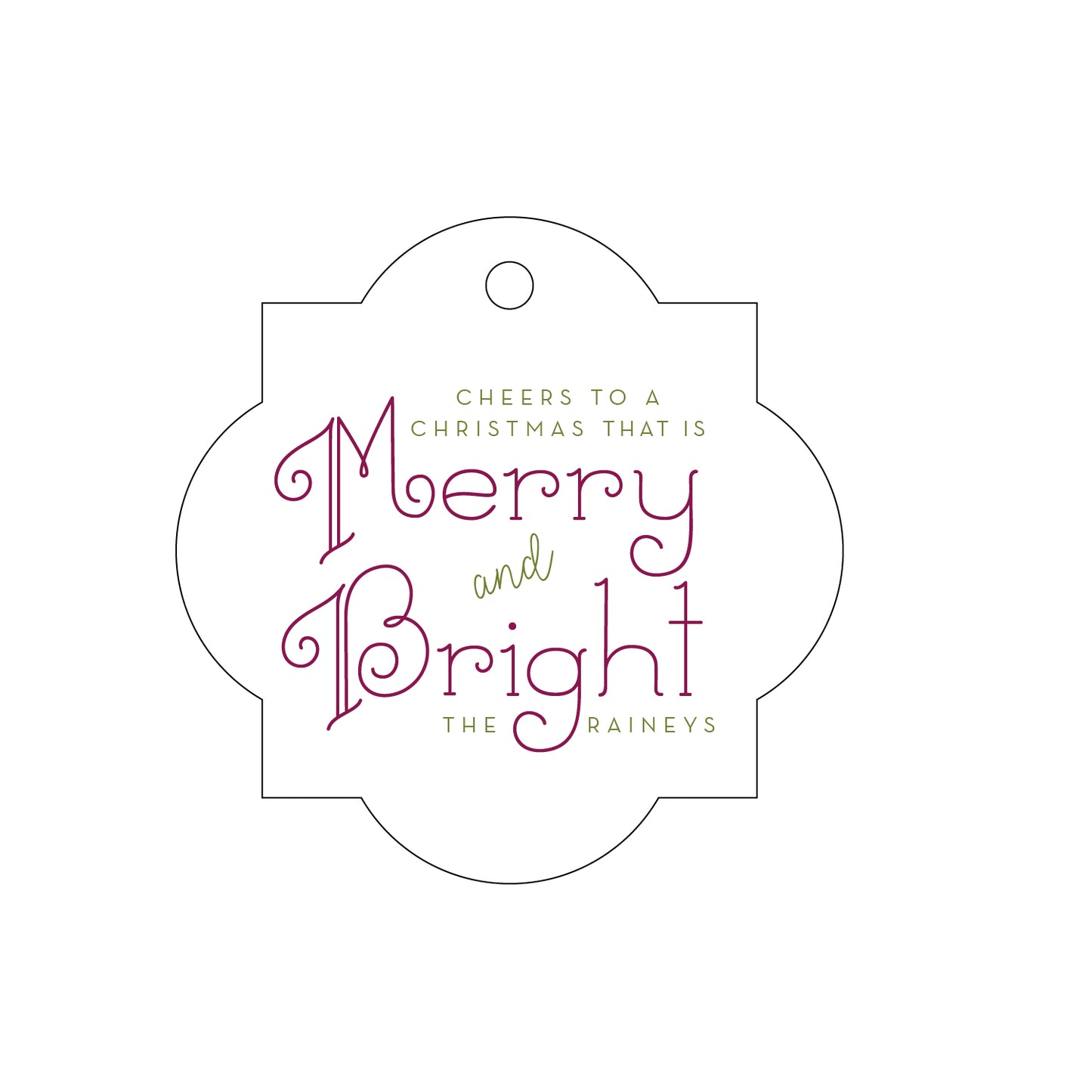 Personalized Gift Tag - T268