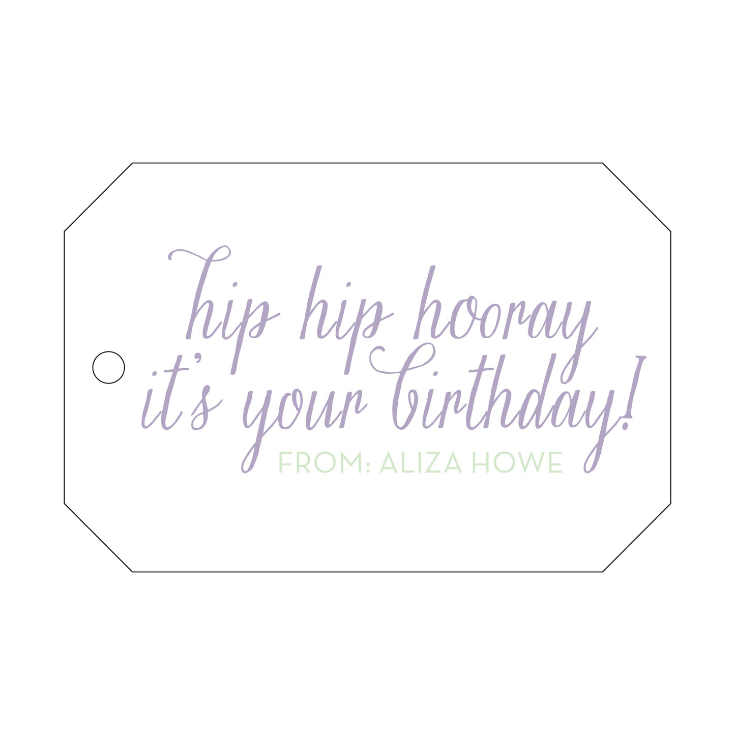 Personalized Gift Tag - T26