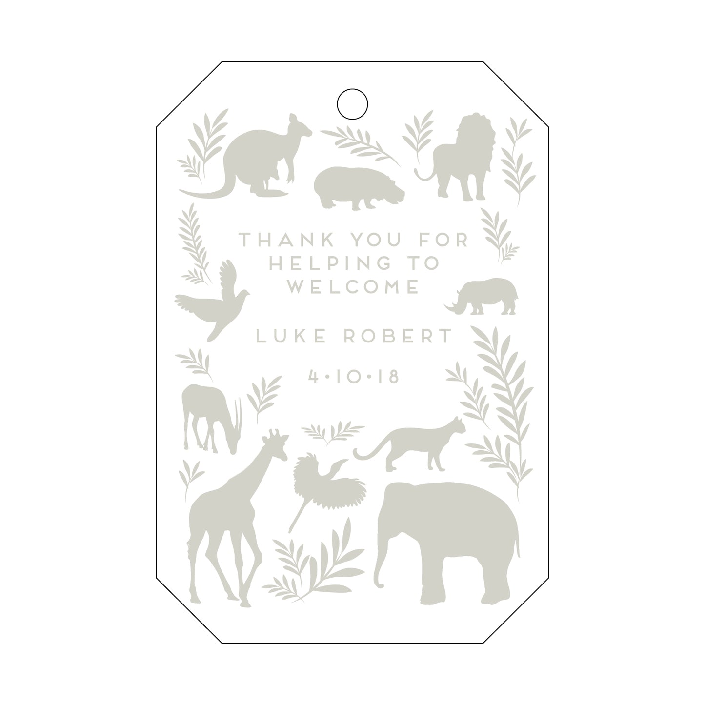 Personalized Gift Tag - T272