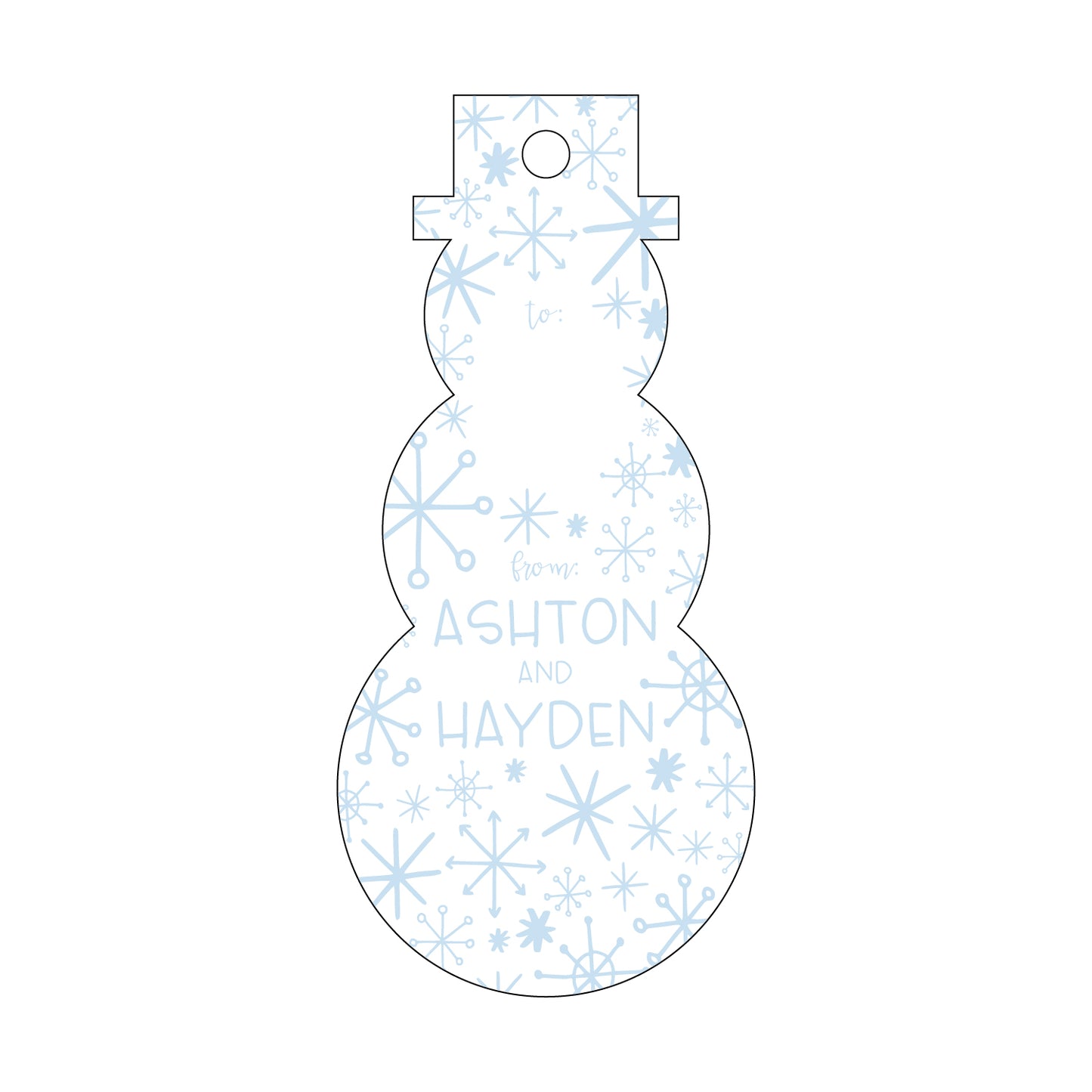 Personalized Gift Tag - T276