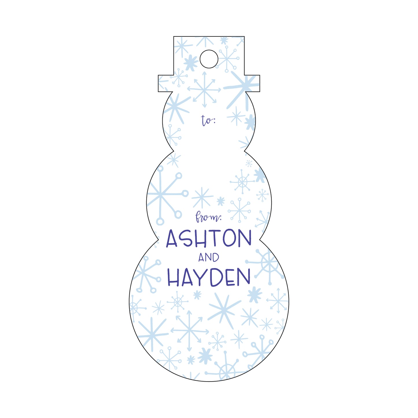 Personalized Gift Tag - T276