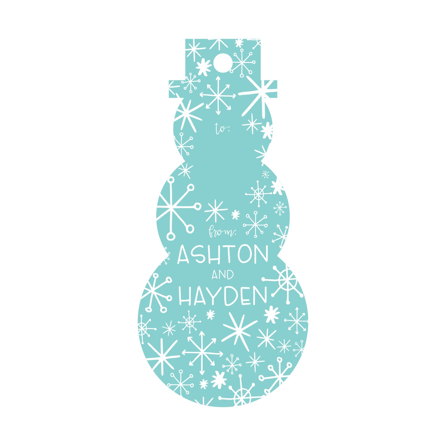 Personalized Gift Tag - T276