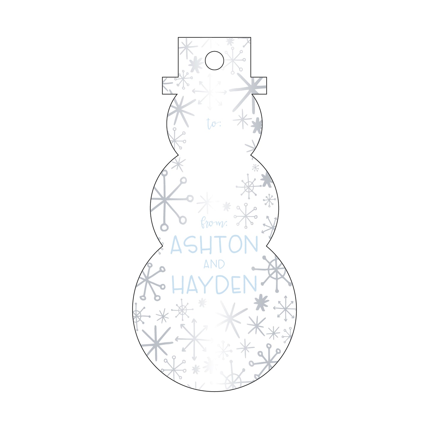 Personalized Gift Tag - T276