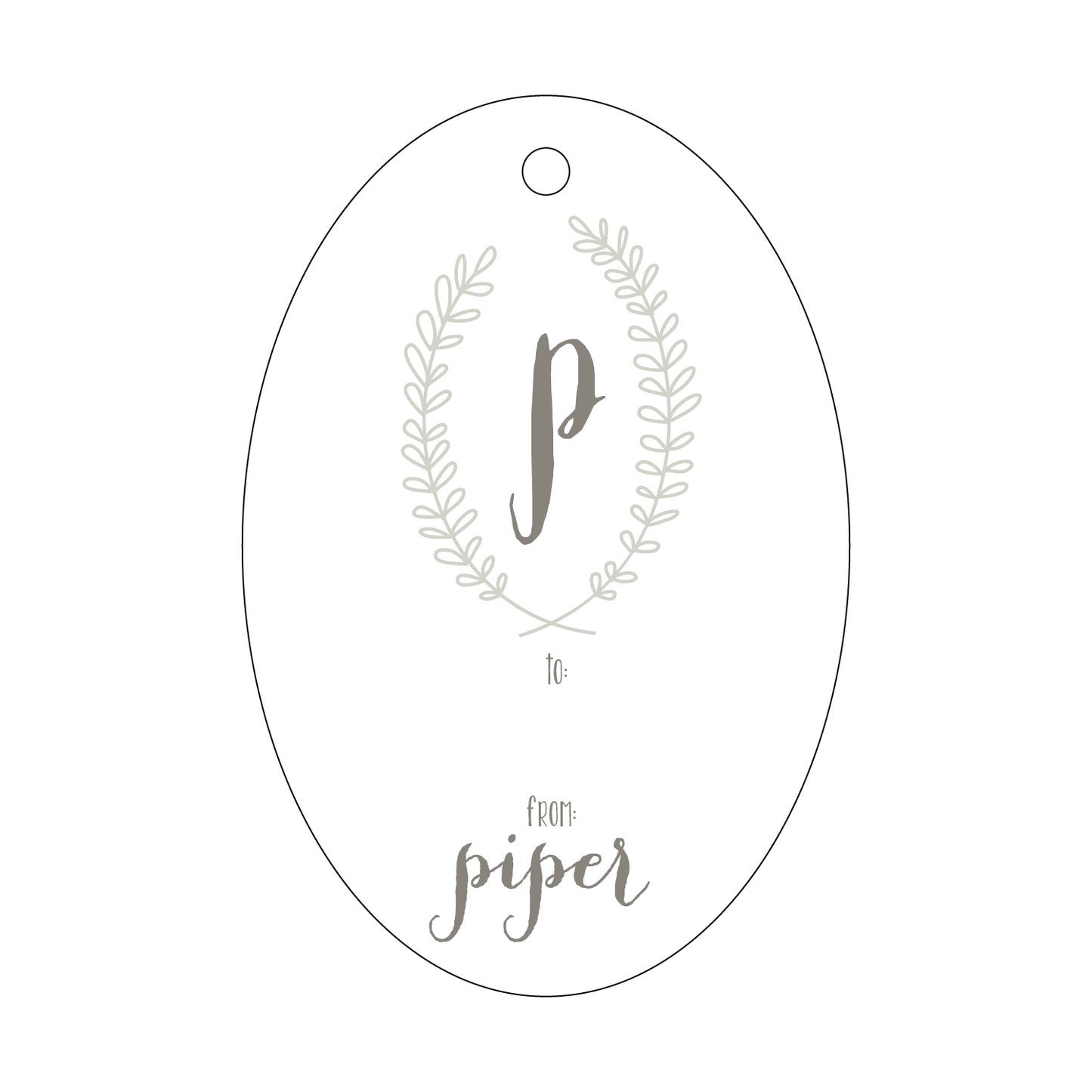 Personalized Gift Tag - T29