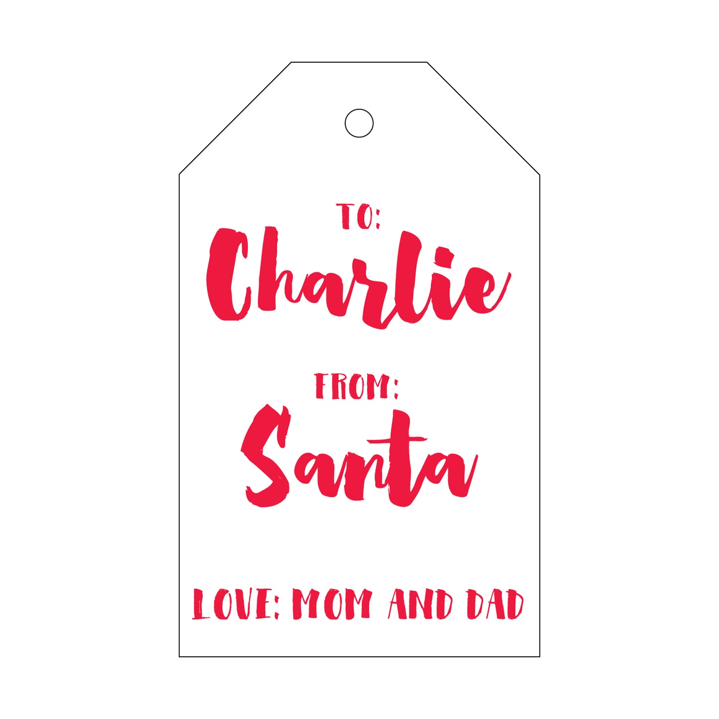 Personalized Gift Tag - T33