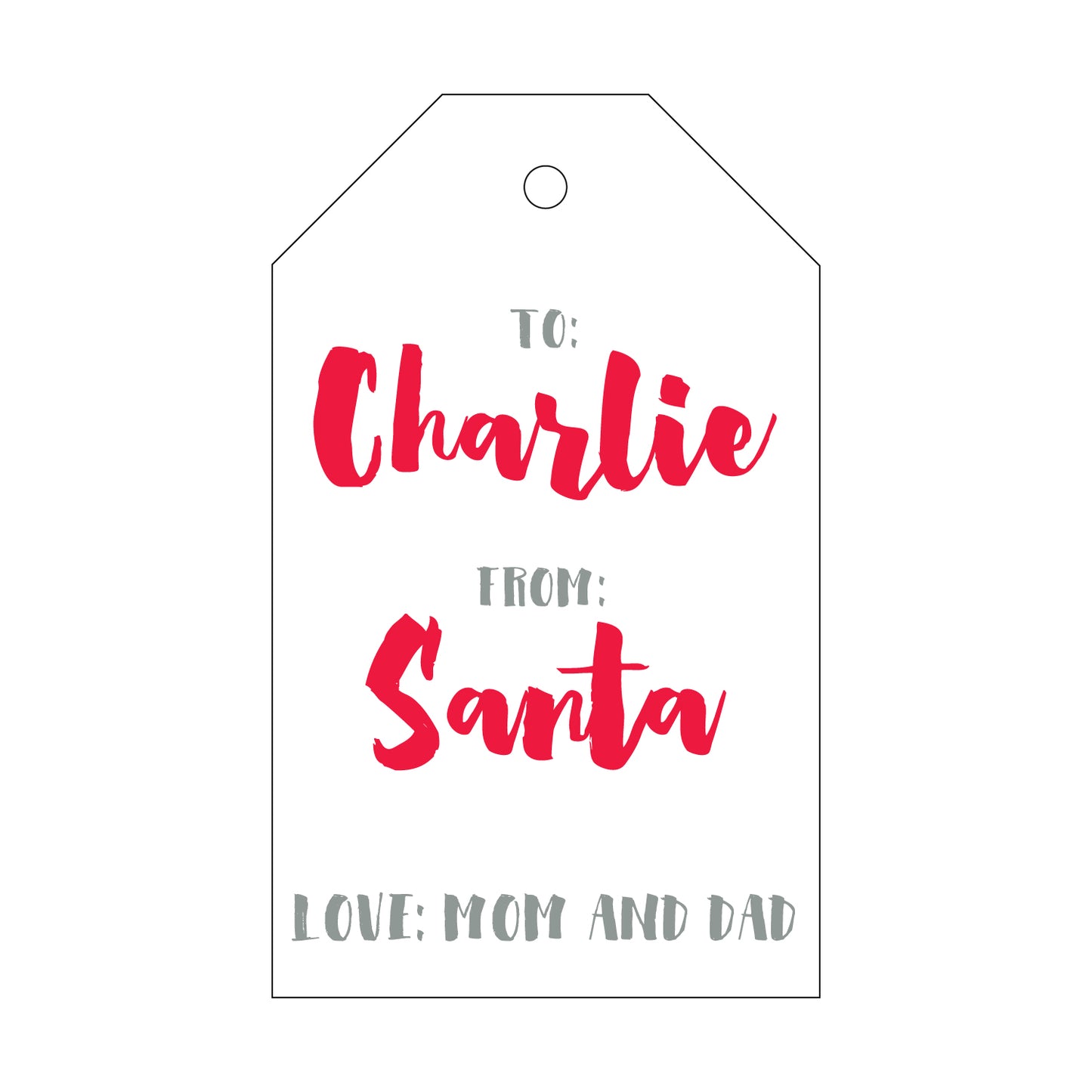 Personalized Gift Tag - T33