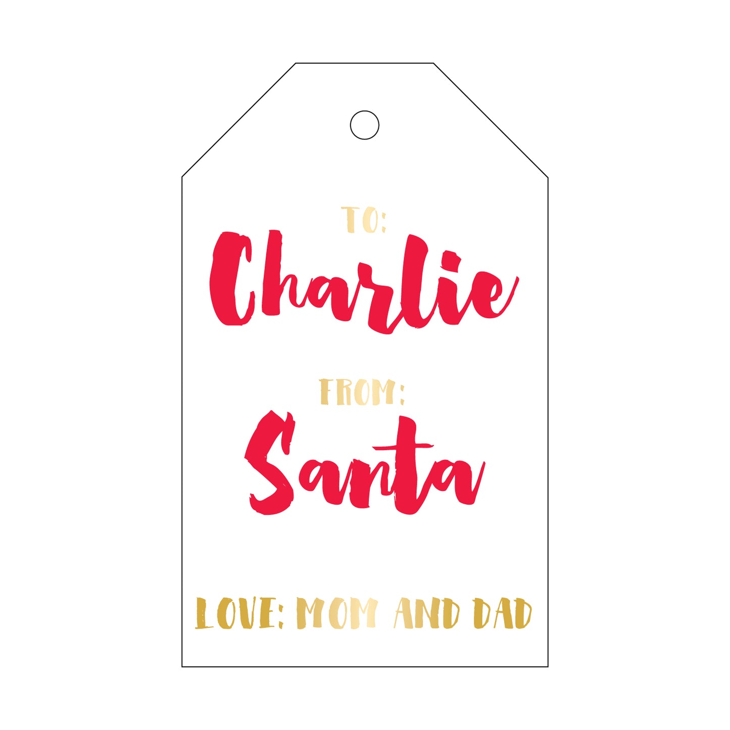 Personalized Gift Tag - T33