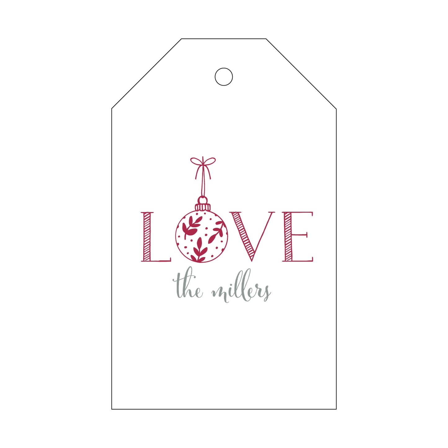 Personalized Gift Tag - T342